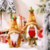 Gingerbread Man Gnomes Christmas Decoration For Home Plush Xmas Santa Ornament Swedish Faceless Doll Table Figurines