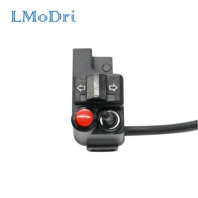 LMoDri мотоциклетный настраиваемый модифицированный руль, многофункциональные переключатели фар, пусковой переключатель рулевого управления, двойной звуковой сигнал