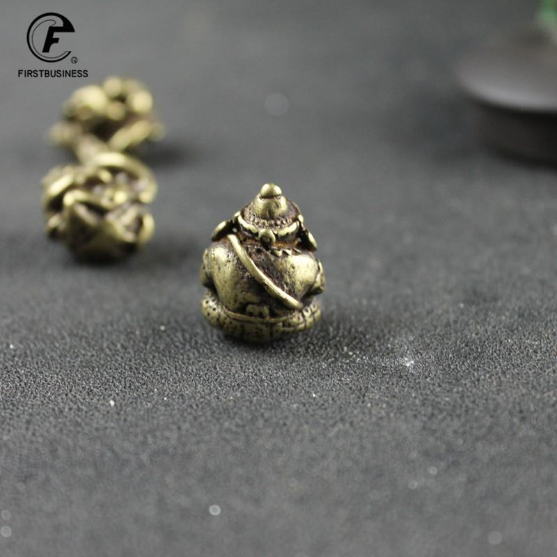 МИНИ статуэтка Лорда Ганеши Будды Скульптуры Слонобога Ганеши Фигурки Чистая Медь Домашний Сад Будда Декор Модель Подарок