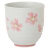 Легкая чашка для горячей воды Ranchant с розовым вишневым цветком, рассыпчатая керамика Arita, сделано в Японии (P) 7,6x8,4(см)