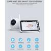 4.3'' LCD AMB100 Wireless 720P Color Smart Baby Monitor with Camera Surveillance Nanny Cam Security Electronic Babyphone Cry Babies FeedingAA