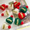 1PCS Christmas Hat Knitted Wool Hat Cute Mini Finger Set Xmas Tree Ornaments Decoration