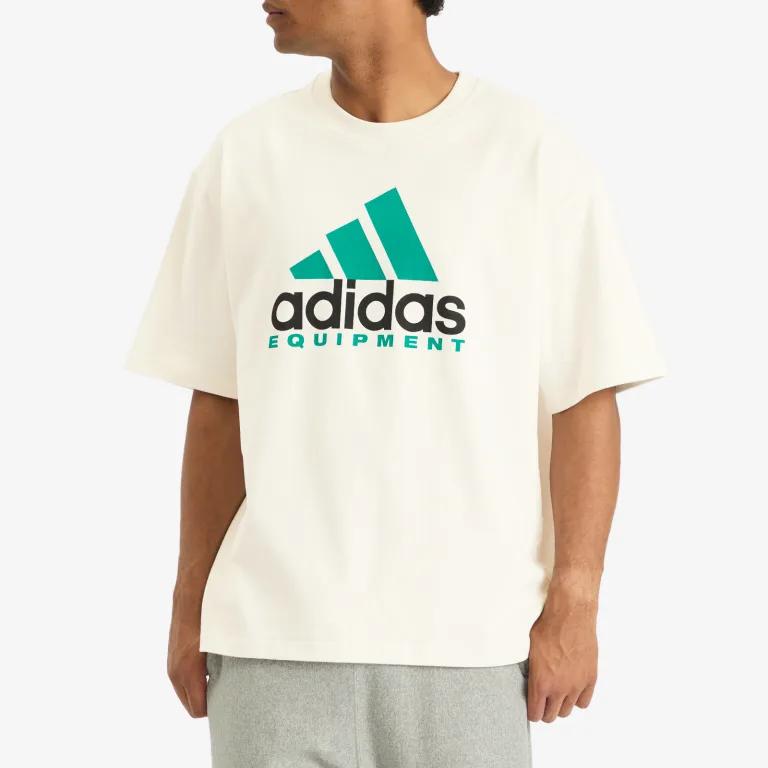 adidas Хлопковая футболка с принтом логотипа JW9129