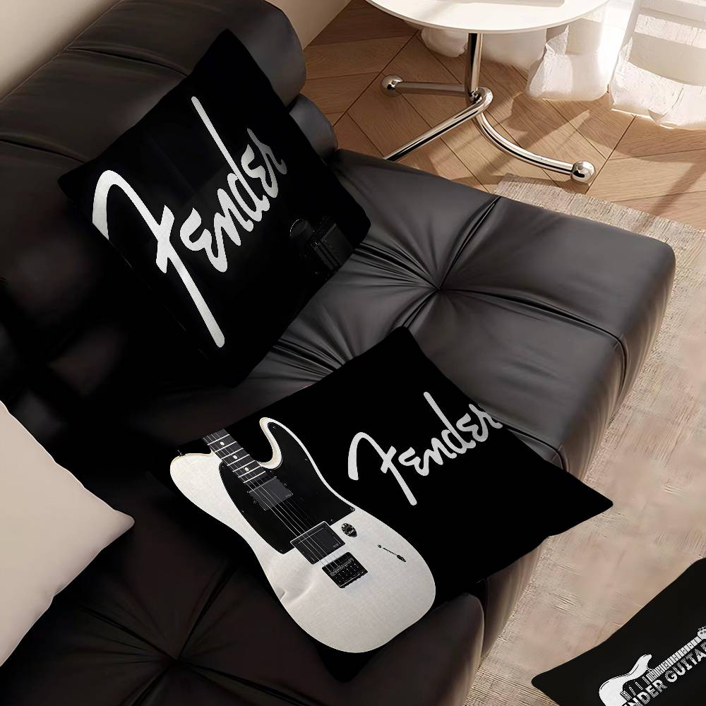 Fender Guitar Pillow Cushion Cover Pillowcase Living Room Sofa Home Decor Customized