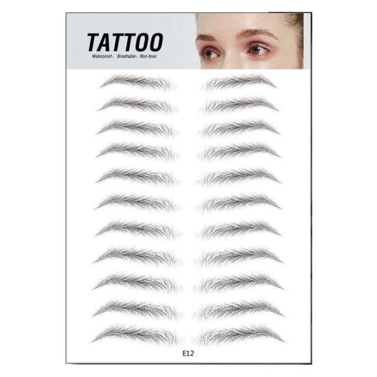 Eyebrow Sticker Waterproof Hair-Like 3D Long Lasting Eyebrows Tattoo Makeup Patches