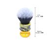 Yaqi Black/White Tuxedo Synthetic Fibre Resin Handle 24MM Men Wet Shave Brushes Sagrada Familia Portable Travel Shaving Tool