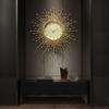 European Luxury Sun Wall Clock Living Room Porch Modern Fashion Decoration Clock Simple Household Creative Personality Clock