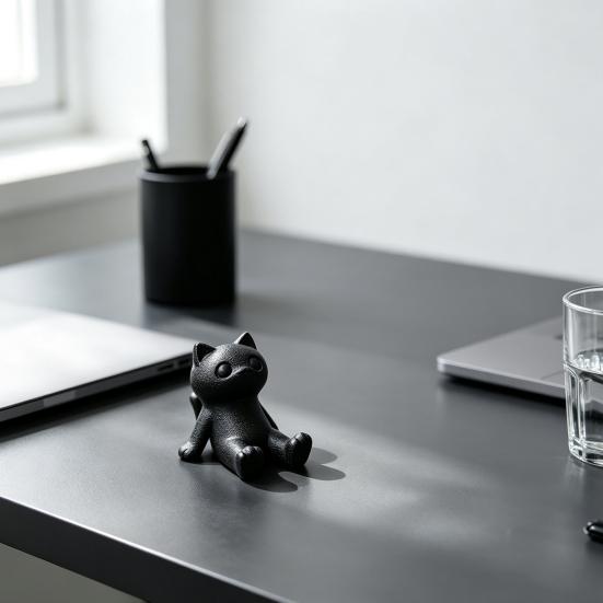 Прочная подставка для телефона из PLA, милый держатель-кошка, 3D-печатный лежащий настольный держатель для телефона, настольный декор для планшета, крепление, декор для дома и офиса, подарок для любителей