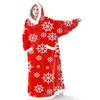 Одеяло большого размера с капюшоном и рукавами, зимняя теплая флисовая толстовка, одеяла, женский и мужской пуловер, гигантское утепленное одеяло с телевизором, семейный комплект Cobertor