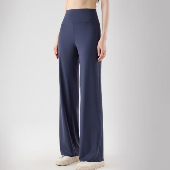 Women Yoga Pants High Waist Wide Leg Pants Breathable Lounge Trousers Spring Autumn Floor Length Pants for Women