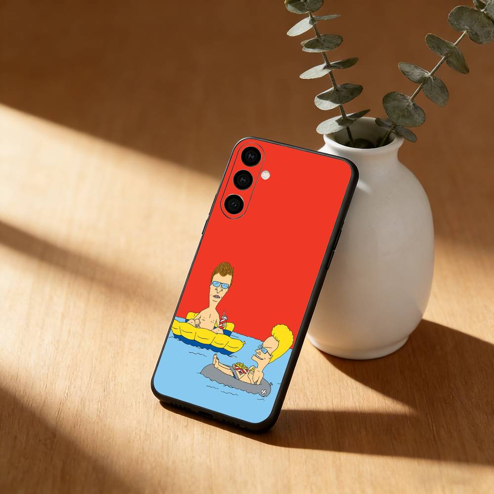 Cartoon B-Beavis and Butt-head   Phone Case For Samsung GalaxyA13,21s,22,31,32,52,53,71,72,73,Soft Black Cover
