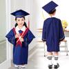 2Pcs/Set Mortarboard Hat Children Graduation Gown Set Bachelor Uniform Suit Graduation Season
