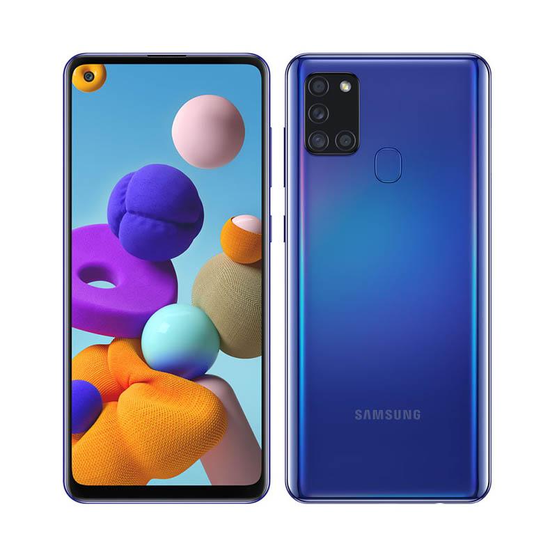 Восстановленный Оригинальный Samsung Galaxy A21s A217F 3 ГБ ОЗУ 32 ГБ ПЗУ Мобильный телефон с одной SIM/двумя SIM-картами