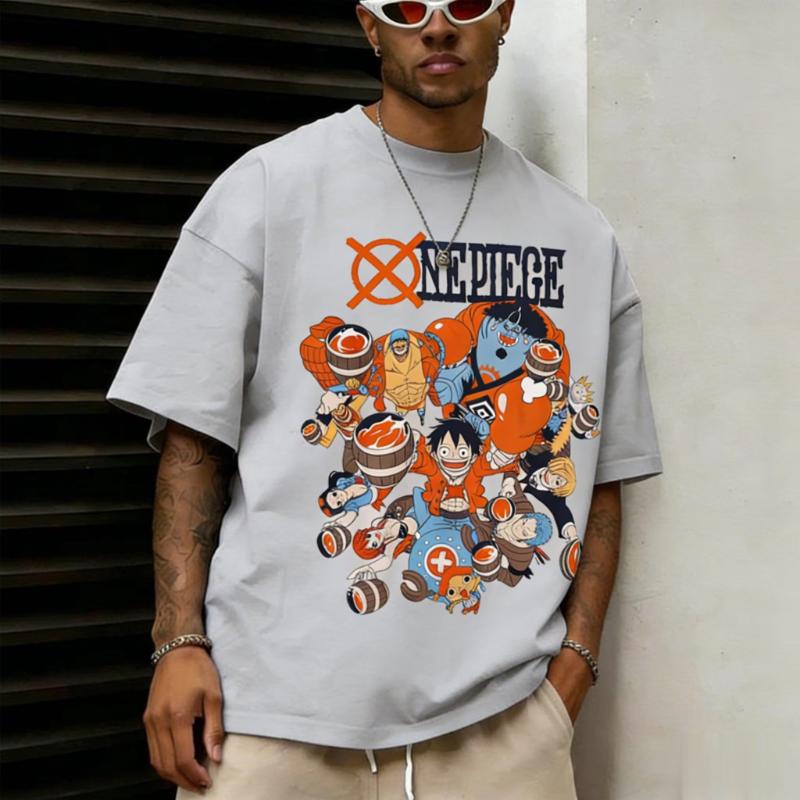 One Piece Anime Graphic T Shirt Men Women 2026 Summer Cotton Short Sleeve Tops Casual Streetwear Crew Neck Cartoon Print Tee Y2k