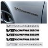 3D ABS V6 V8 V12 COMPRESSOR Car Side Emblem Trunk Badge Sticker For Mercedes Benz W212 W213 W204 W205 W168 W176 CLK GLA G63 G500