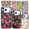 Чехол Case для iPhone 17 Air 16 Pro Max 15 Plus 11 13 Mini 14 12 Задняя крышка телефона Авокадо Груша Папайя Гранат