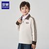 Luomon Boys' Polo Collar Raglan Sweatshirt