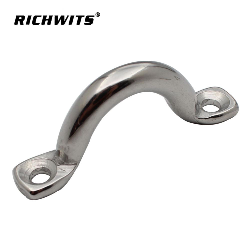 304 & 316 Stainless Steel U-Shaped Saddle Handle with Hump Fixed Buckle for Yacht Bow