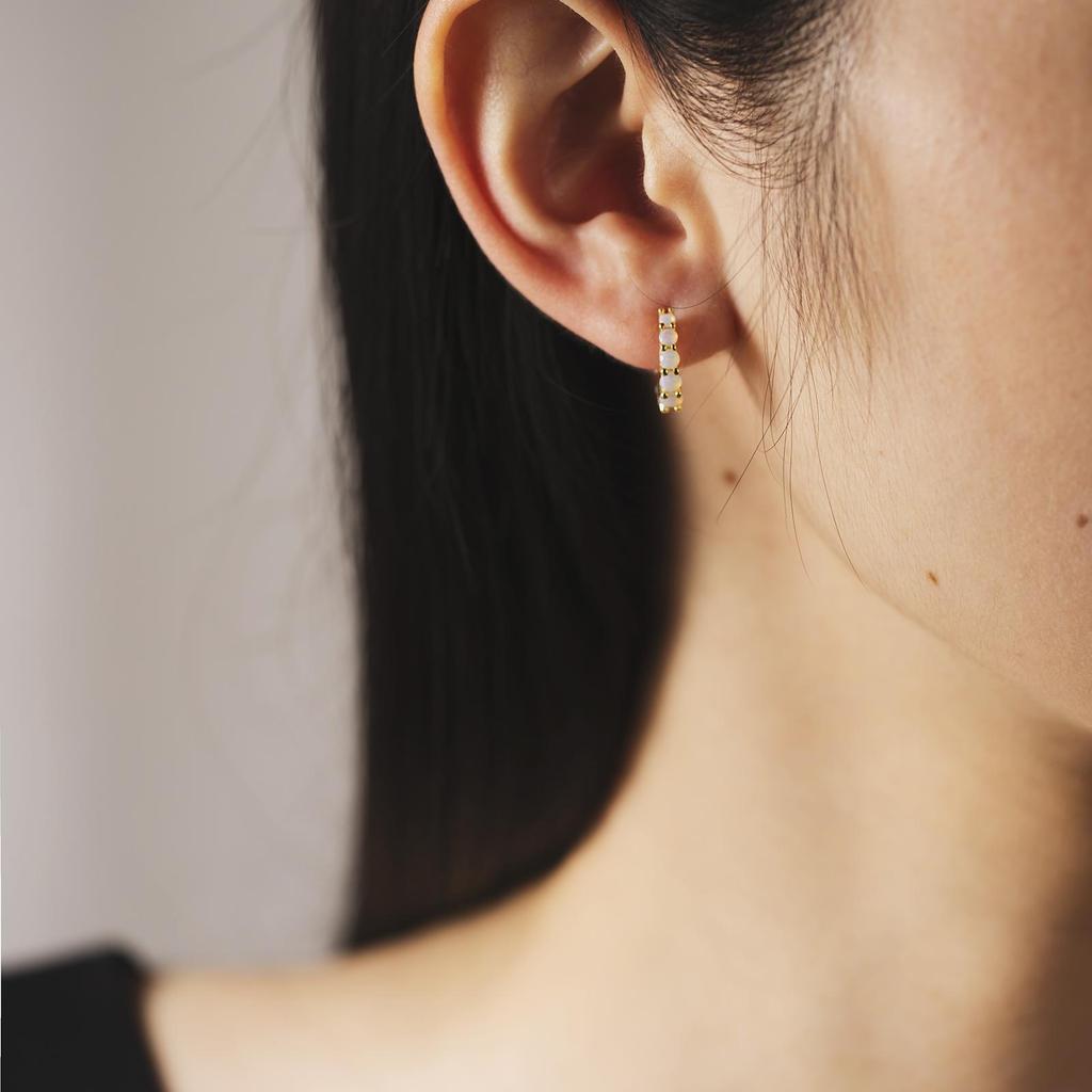 ANDYWEN 100% стерлингового серебра 925 пробы, золотые опалы, обручи-обручи с зажимами, роскошные женские ювелирные изделия с кристаллами для свадебной вечеринки, круглые драгоценности