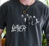 Футболка Thrash Metal Группы Slayer на Винтажной Черной Премиум-Качестве Comfort Colors