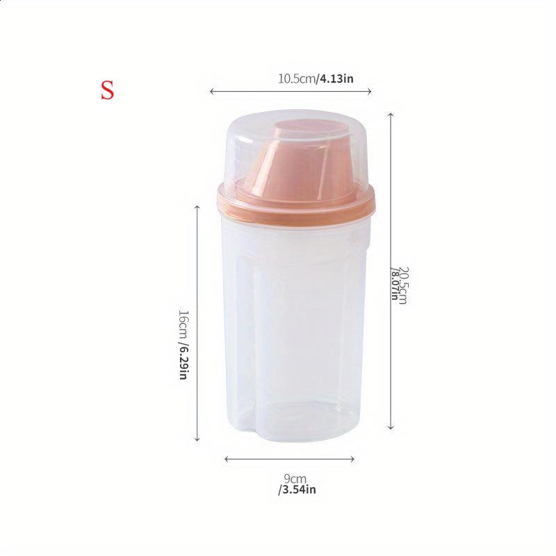 1Pc Premium Pet Food Storage Container - Food Storage with Moisture-Proof Sealing, Measuring Cup,Groove Design, Easy To Take