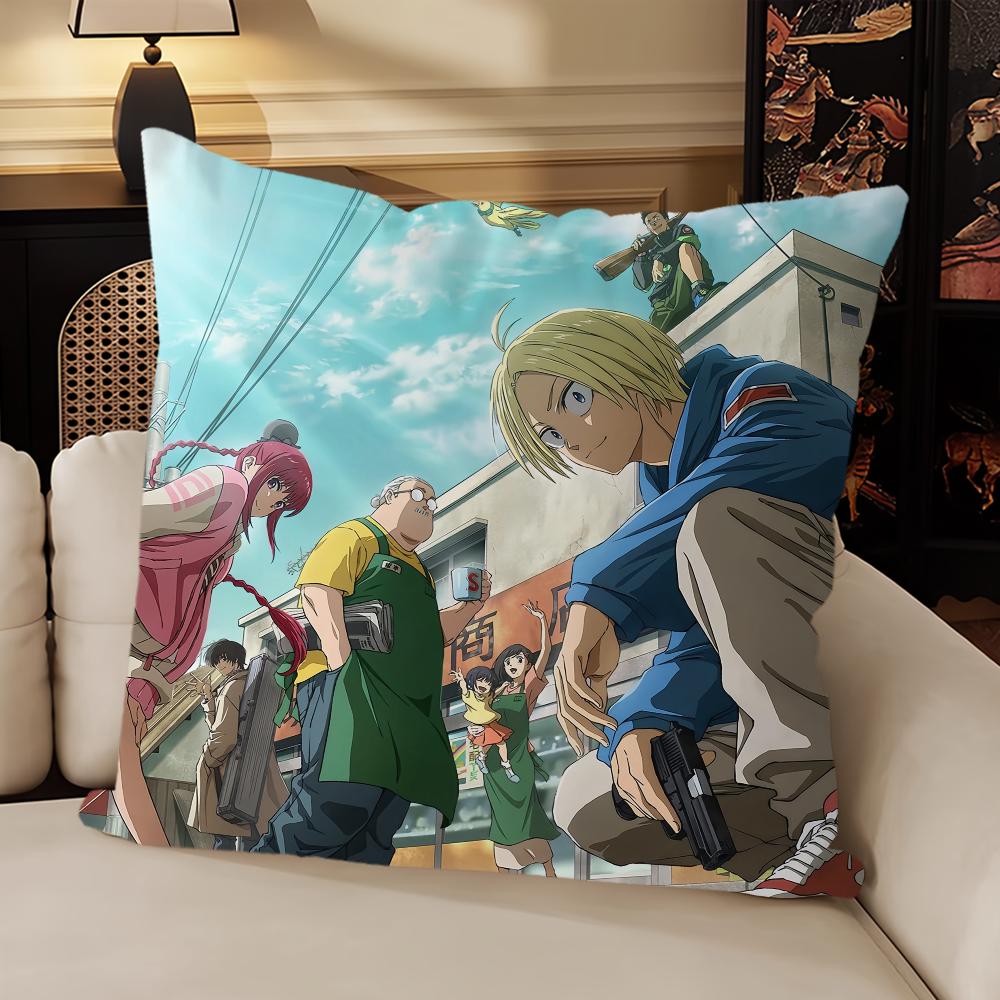 Классическая аниме наволочка Гостиная Изголовье кровати Спальня Офис Подушка Подушка Диван Время для сна S-Sakamoto Days 2025 Наволочка
