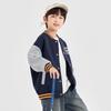 Boys' Contrast Cartoon Baseball Jacket