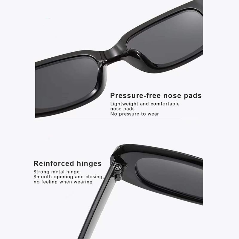 Винтажные Модные Прямоугольные Солнцезащитные Очки Ретро Мода Маленькая Рамка Очки для Глаз На Открытом Воздухе Вождение УФ400 Защитные Очки Спортивные Солнечные Очки