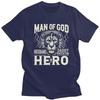 Custom Fashion Man Of God Husband Daddy Protector Hero T Shirt Men ShortSleeve Tshirts Streetwear Tee Tops Slim Fit Tshirts