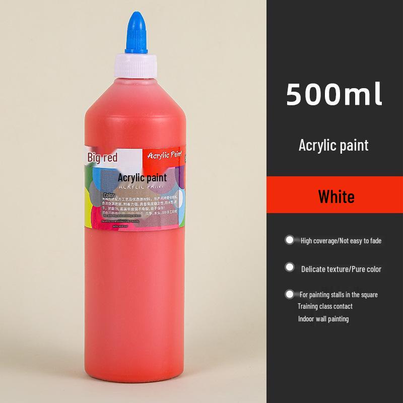 Водостойкая акриловая краска 500 мл - Долговечная, идеально подходит для росписи соломенной шляпы, керамических и гипсовых кукол