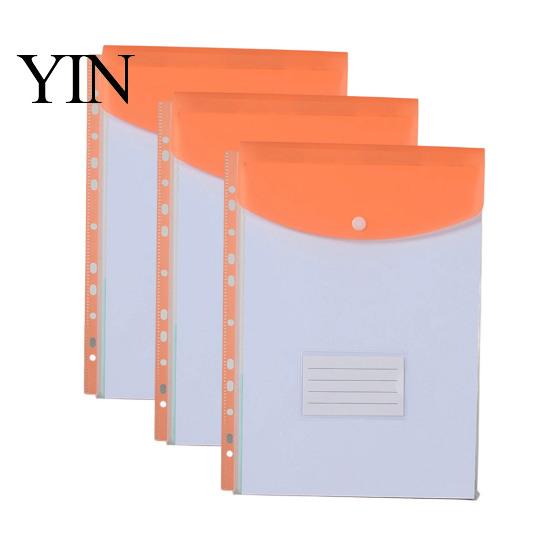 Card Organizer Pouch 11 Hole Expanding File Pockets, Reusable PP Document Sleeves, Transparent Student Project Waterproof Bag for Home Office
