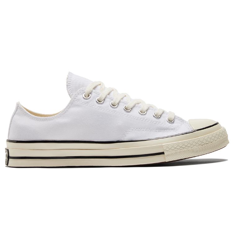 Converse Chuck 70 Low White Black Unisex Sneakers A02306C