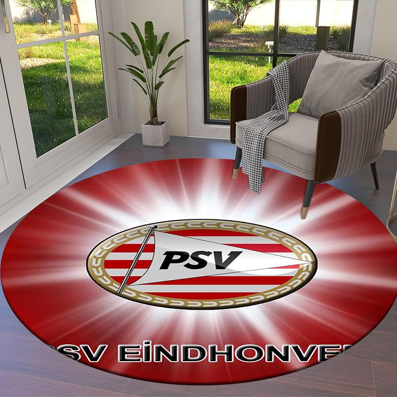 Круглый ковер Philips Sport Vereniging, Ковер для гостиной, спальни, дивана, игровой комнаты, Нескользящий коврик для пола