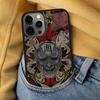 Japanese Oni Hannya Demon Mask Soft Phone Case for iPhone 17 Air 16e Pro max 15 Pro 13 14 Plus 11 12 MagSafe Magnetic Coque