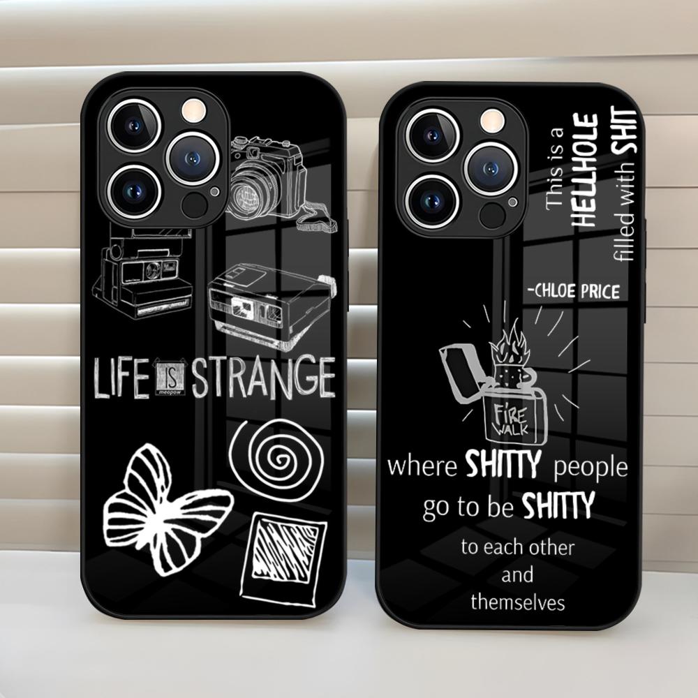 Чехол для телефона Caulfield Life Is Strange 2 Закаленное стекло Задняя крышка для iPhone 15 Pro Max 14 Pro 12 11 13 Mini X XR XS 8 7 Plus SE