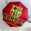 Узор FC Barcelona, автоматический складной зонт, портативная и складная конструкция, 8 спиц, рождественский или день рождения подарок.