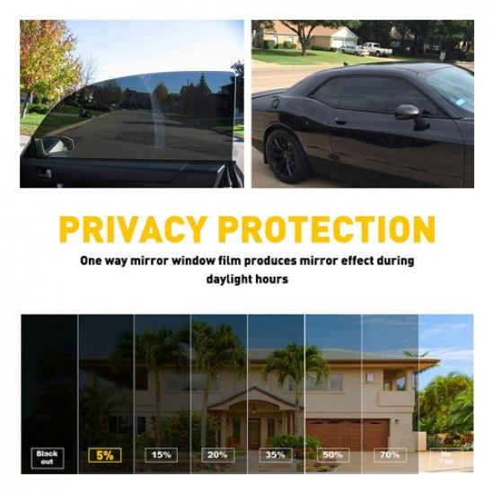 3M Рулон неразрезанный Пленка для тонировки окон 5% пропускания света 20" X 10'Фт Футов Автомобиль Дом Офис Стекло EOA