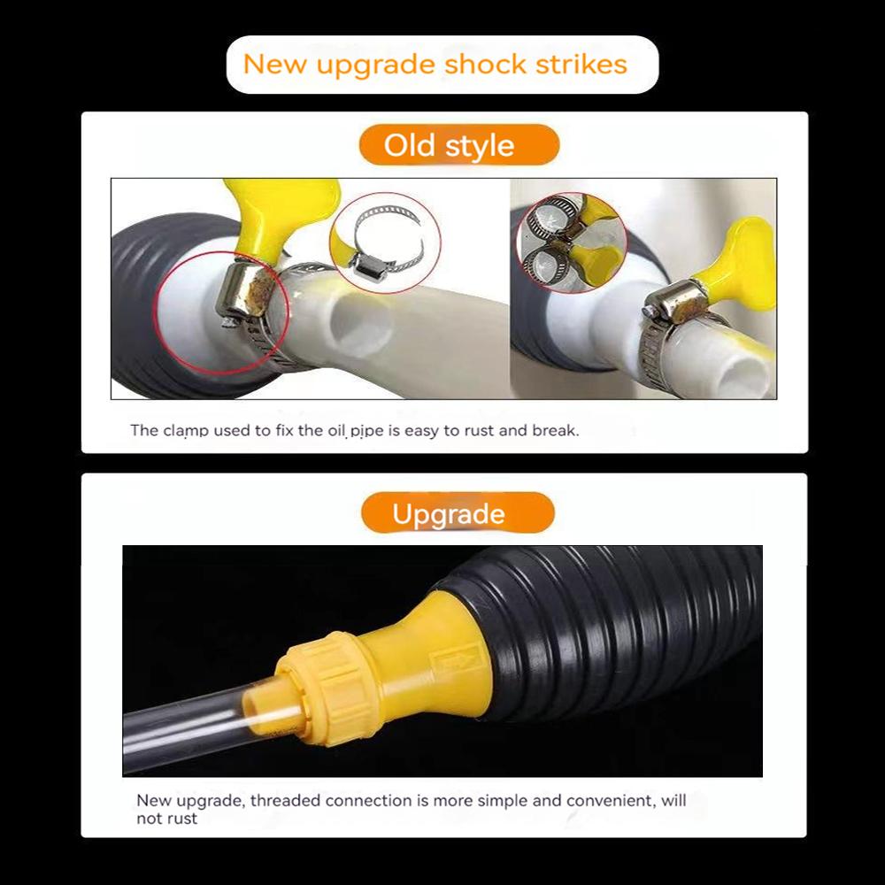 Oil Extractor Manual Gasoline Universal Hand Fuel Pump Manual Suction Pipe Liquid Manual Pump Fuel Saver Emergency Siphon Pump