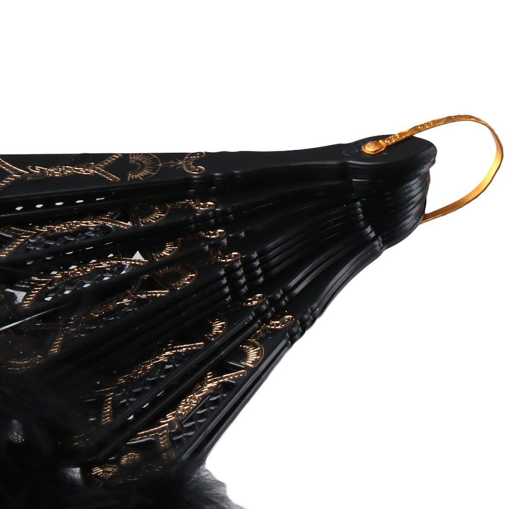 for Lolita Costume Accessories Handmade Party Decor Feather Folding Fan Dance Hand Fan Wedding Gift