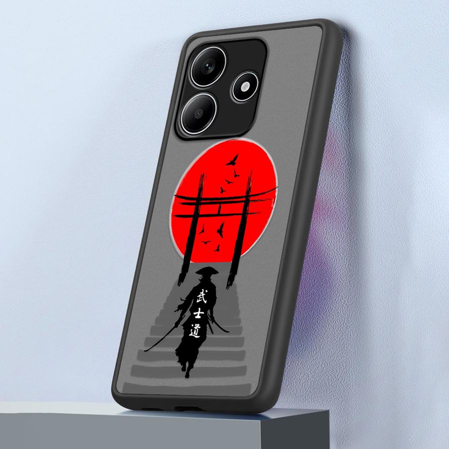 Чехол для Xiaomi Redmi Note 14 13C 9S 13 Pro Plus 10 14C 12 A4 11 Funda Задняя крышка телефона Японский самурай