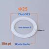 Quick Release PTFE Hygienic Clamp Gasket - Polytetrafluoroethylene Sealing Ring
