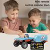Mini RC Monster Truck with Lights & Trailer Mini Off-Road Climbing Car 2.4Ghz Remote Control USB-C Rechargeable for Kids Gifts