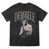 Mbappe Ousmane Dembele Vintage Bootleg Graphic New Football Fan Summer Tshirt  Mens Womens Y2k Oversized Tshirt Casual Tee