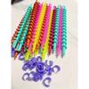 52pcs Mixed Color Spiral Hair Curling Rods - Heat-Resistant Barrels for Salon & Home Use, Durable Plastic Waves & Curls Styling Tools for Women