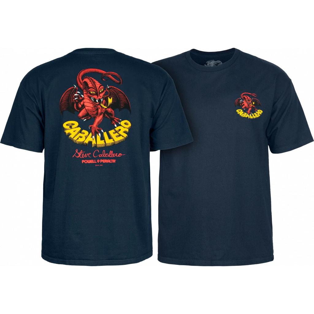 Футболка для скейтборда Powell Peralta Caballero Dragon II Темно-синяя
