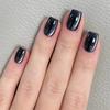 24 шт. Чистые блестящие ногти «кошачий глаз», простые дизайны, глянцевые короткие квадратные накладные ногти, полное покрытие, носимые типсы для ногтей, арт