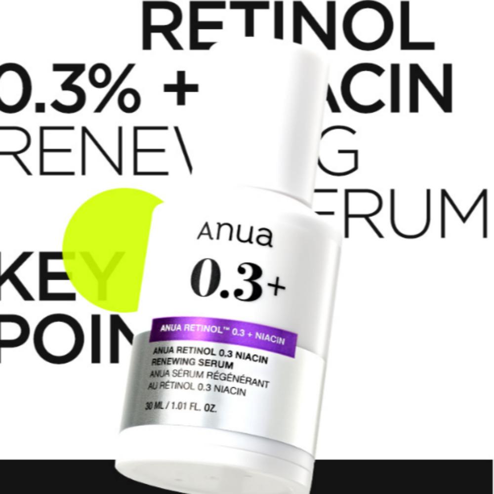 Anua Нано Ретинол 0,3% + Ниацин Обновляющая сыворотка Ампула 30 мл