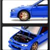 Масштаб 1/32 Subaru Impreza WRX STI Модифицированный автомобиль Металлическая литая модель автомобиля со звуком и светом Оттягивающийся назад Подарок на день рождения для ребенка