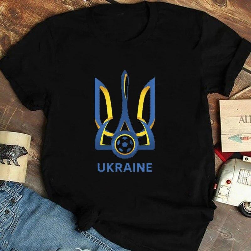Ukraine Ladies T Shirt Summer Premium Short Sleeve T Shirt Flag Classic Ukraine Gift T Shirt Girls Harajuku Love T Shirt Tops Unisex