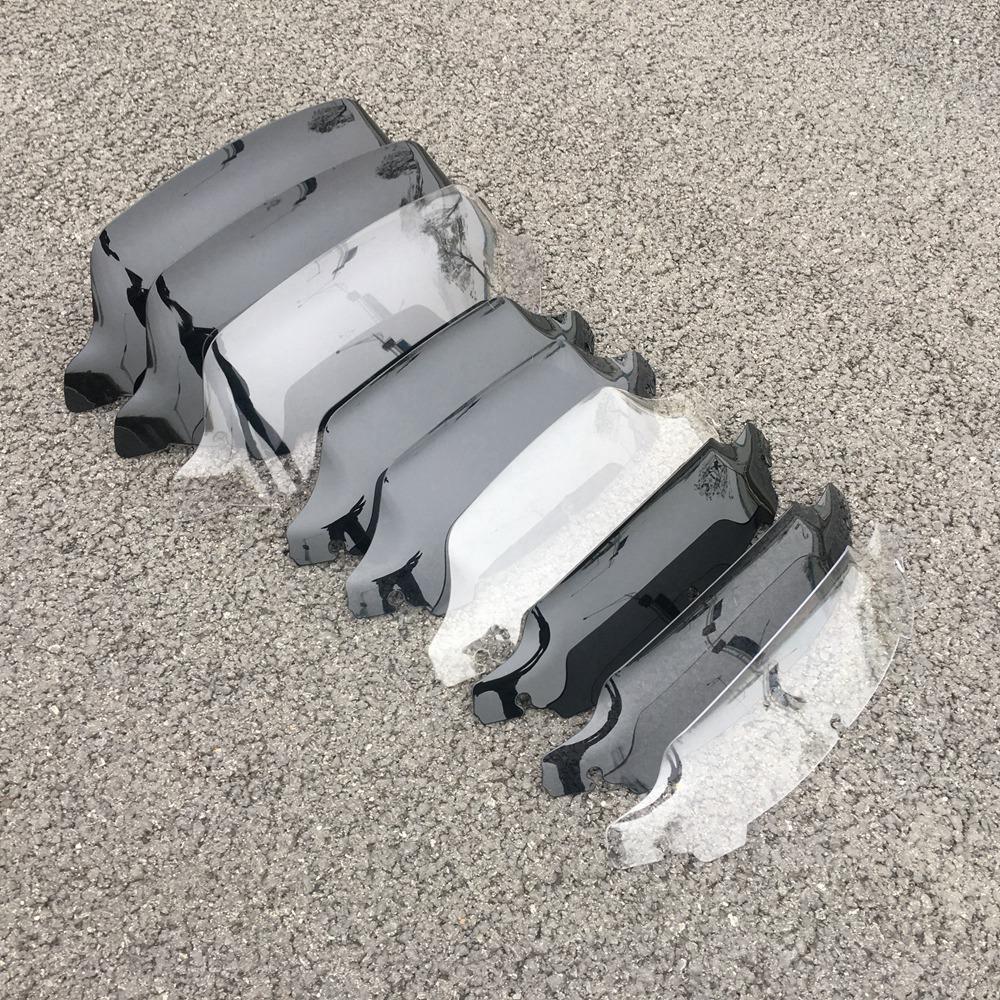 Black Smoke Clear 4.5" 7" 10.5" Wave Windshield Fits For Harley Touring FLHT FLHX 2014-up 2015 2016 2017 2018